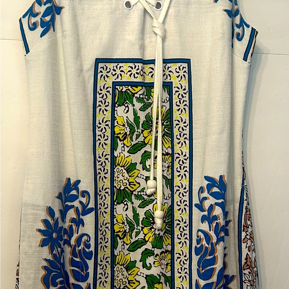 Anthropologie Tybee Shift Mini Dress Lace up V-Neck Sz XS Plenty byTracy Reese - Picture 7 of 13